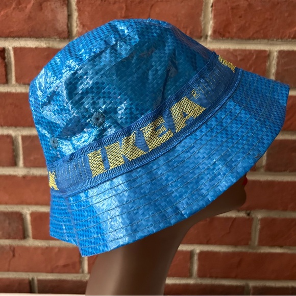 •IKEA Iconic Bucket Knorva Hat Lining & Vent Holes Rain Sun Unisex Hat O/S - Picture 1 of 8